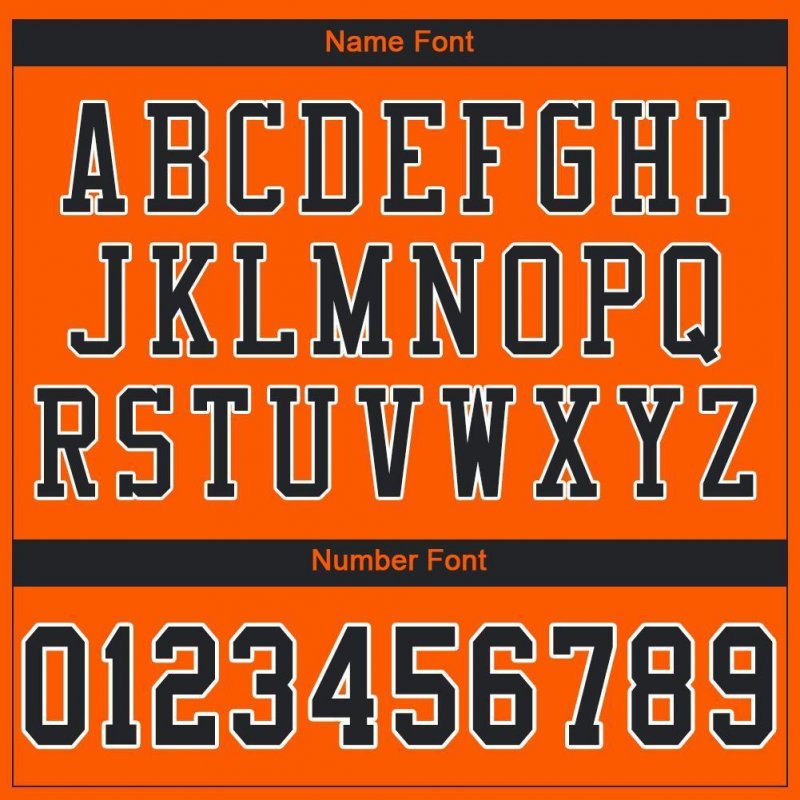 Men's Custom Orange Black-White Mesh Authentic Football Jersey
